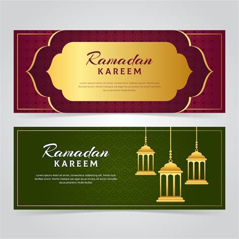 Free Vector Ramadan Theme For Banners
