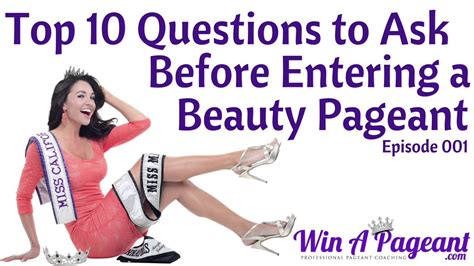 Top 10 Questions To Ask Before You Enter A Pageant Episode 01 Youtube