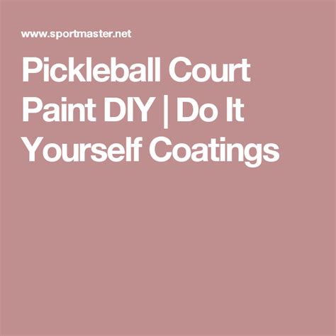 Outdoors, you can get up to 4 pickleball courts from one tennis court area. Pickleball Court Paint DIY | Do It Yourself Coatings ...