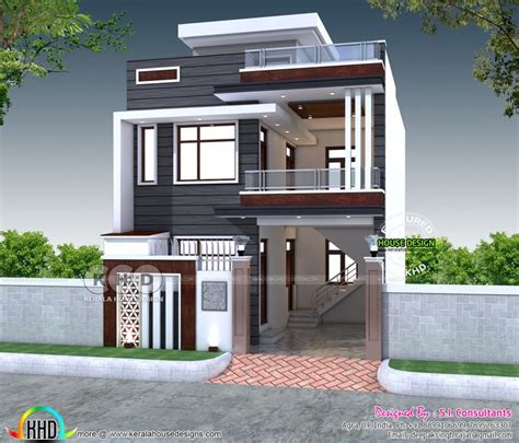 2200 Sq Ft 4 Bedroom India House Plan Modern Style Bungalow House