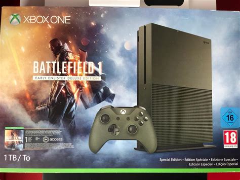Xbox One S Battlefield 1 Special Edition 1tb Console Perfect Condition