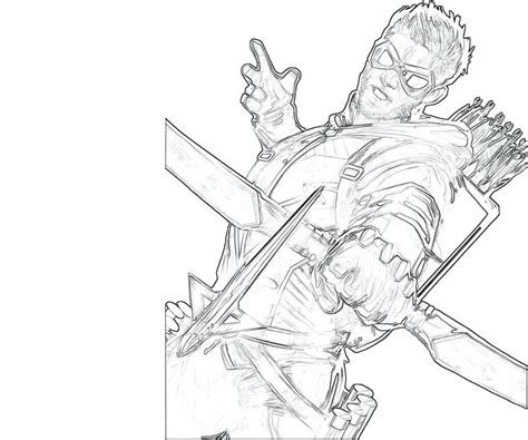 Green Arrow Printable Coloring Pages At Free