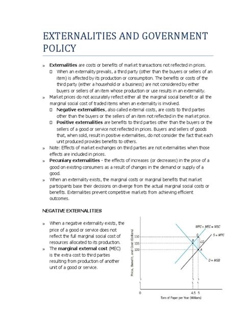 Externality And Public Goods Pdf Externality Prices