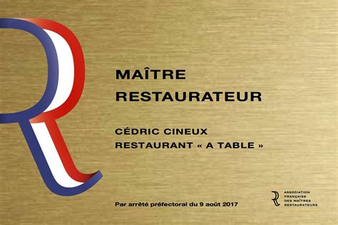 Maître Restaurateur Restaurant A Table