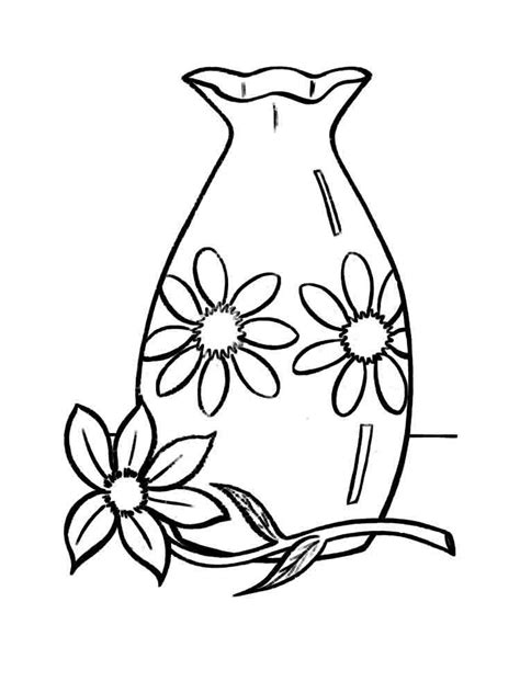 You can also print the coloring sheets that you like to draw and color them on paper. Vase coloring pages to download and print for free