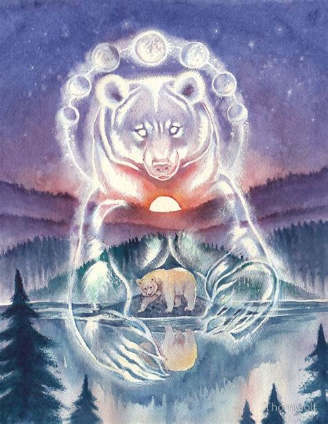 Spirit Bear Sticker By Thornwolf Spirit Animal Art