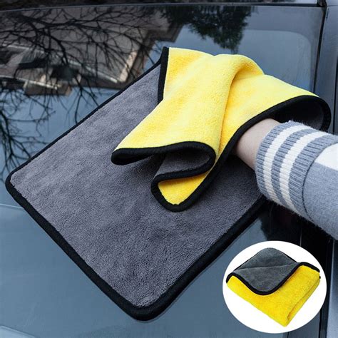 30 30cm Car Wash Microfiber Towel Auto Cleaning Drying Cloth Hemming
