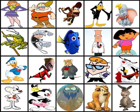 D Cartoon Characters By Picture Quiz By Thejman Cartoons Old And