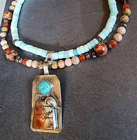 Peruvian Opal Necklace Turquoise Jewelry Picasso And Turquoise