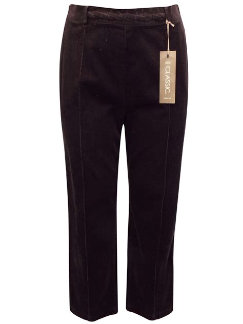 Marks And Spencer Mand5 Mink Cotton Rich Straight Leg Cord Trousers