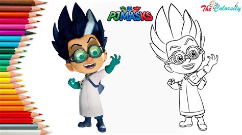 How To Draw Romeo Pj Masks Drawing Easy Step By Step Pj Masks