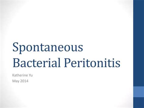 Ppt Spontaneous Bacterial Peritonitis Powerpoint Presentation Free