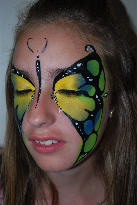 Butterfly Face Painting Face Art Jbroomhall Makeup Artist And Body Art