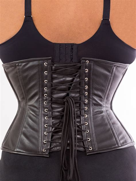 plus size short leather corset cs 426 orchard corset