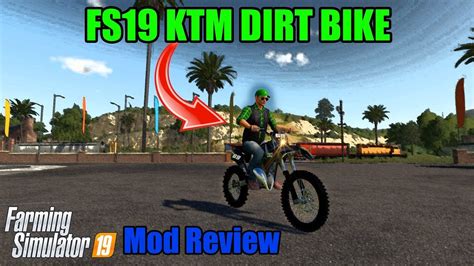 Fs19 Ktm Dirtbike Mod Review Youtube