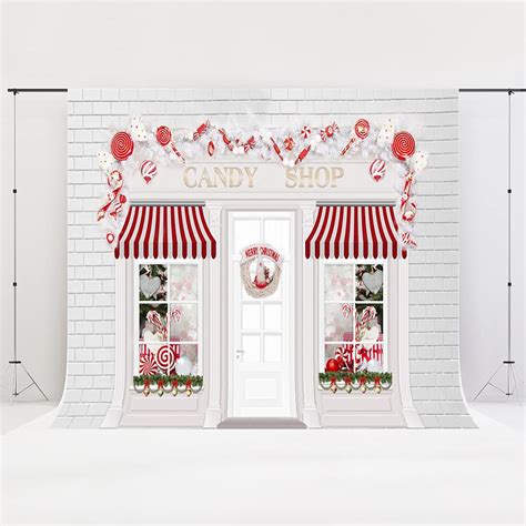 Buy Kate 10x10ft Candy Shop Backdrop Cake Smash Backdrops Christmas