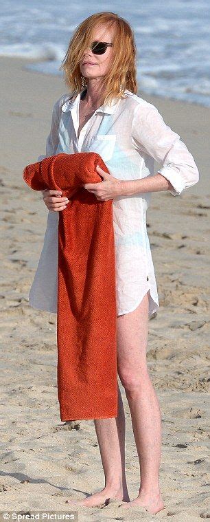 Marg Helgenberger Displays Her Enviable Bikini Body In St Barts Marg Helgenberger White