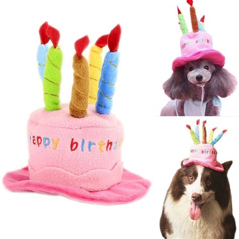 Soft Fleece Dogs Birthday Hats Pets Puppy Cosplay Cap