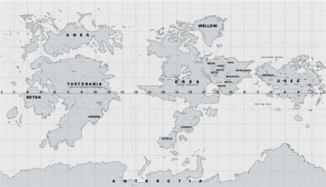 The World Map Of Strangereal In Video Game Series Ace Combat