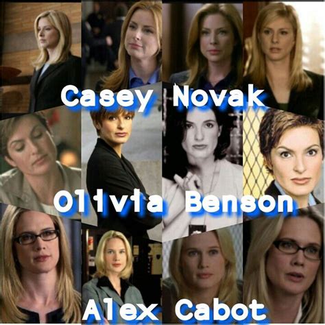 Casey Novakolivia Bensonalex Cabot Law And Order Svu Special Victims Unit Alex And Olivia