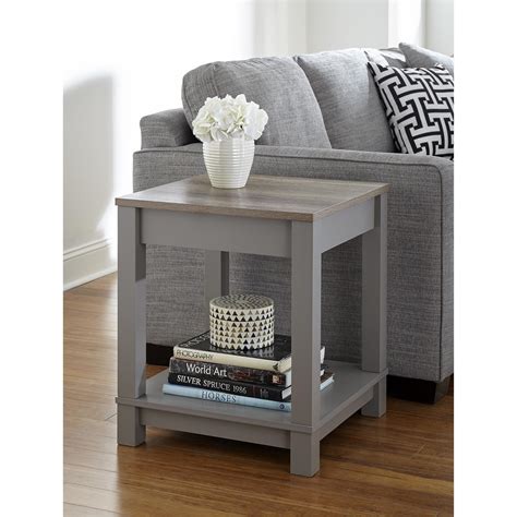 Results for furniture/coffee tables and end tables. Dorel Home Furnishings Carver Gray/Sonoma Oak End Table ...