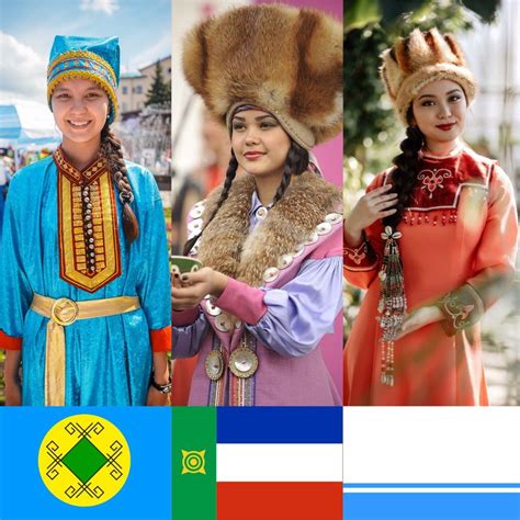 Beautiful Women Turkic Languages Golden Horde Knit Rug Blue Green