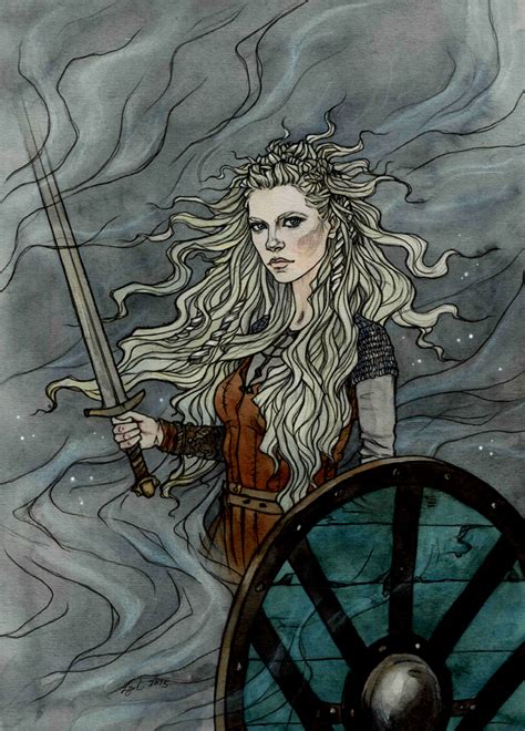 The Shield Maiden By Liiga Klavina Viking Art Fantasy Art