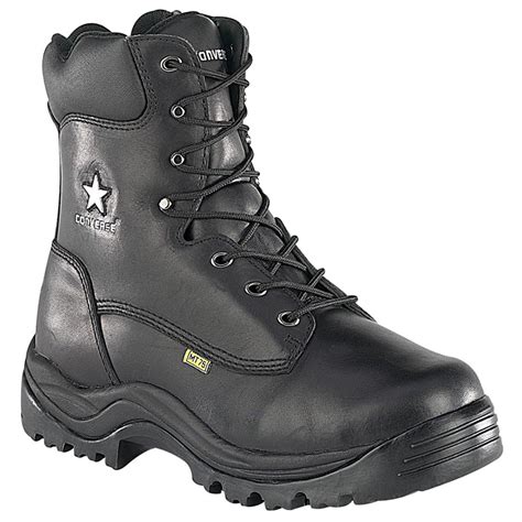 Mens Converse® 8 Steel Toe Internal Metatarsal Guard Side Zip Boots