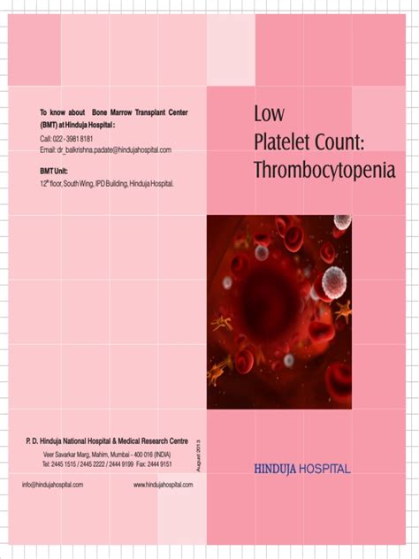 Low Platelet Count Pdf Anatomy Immunology