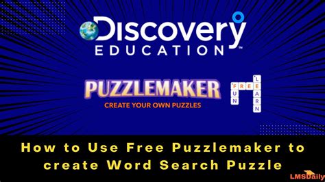 How To Use Free Online Puzzlemaker To Create Word Search Puzzle