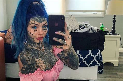 Tattoo Addict Model Shares Jaw Dropping Photo Of How She Looked Before Inkings Mirror Online
