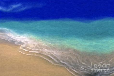 Beach Scene 7 Abstract Ocean Art Painting By Mark Lawrence