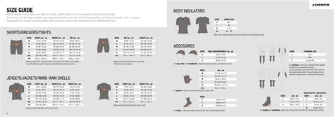 Cycling Clothing Size Chart Assos Download Printable Pdf Templateroller