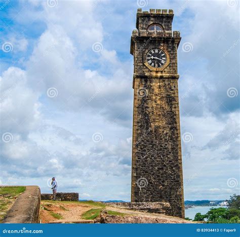 Tower With The Clock In The Galle Fort Sri Lanka Stock Image Image