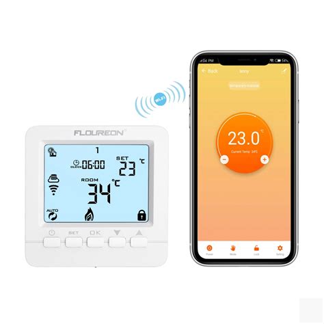 Floureon Wifi Thermostat Programmable Digital Touch Screen Temperature