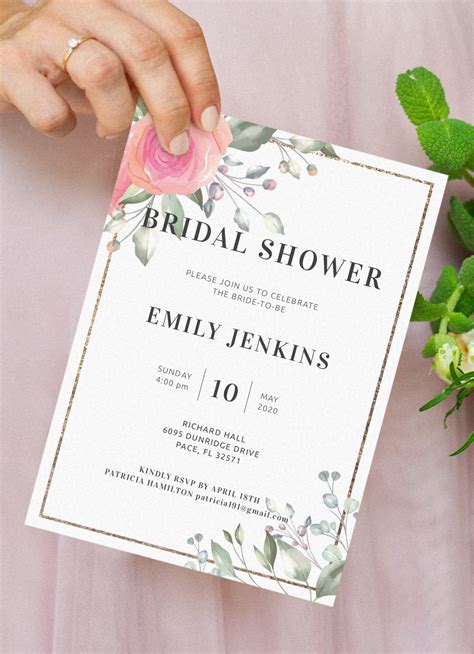 Bridal shower templates play an important role in inviting the guests at the wonderful event. Download Printable Floral Bridal Shower Invitation PDF