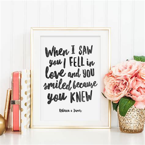 Everybody wants it, everybody love is, above all, the gift of oneself. Personalised Romantic Quote Print, Valentine's Gift By Sweetlove Press | notonthehighstreet.com