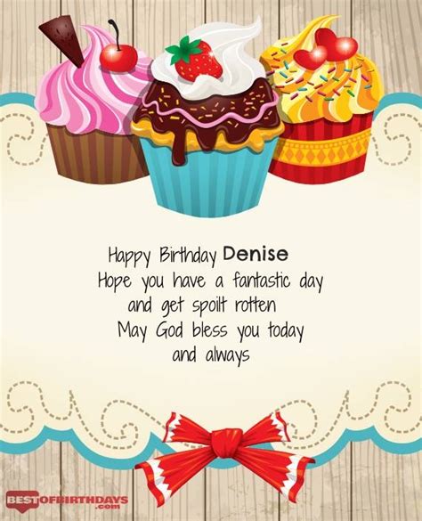 Create Happy Birthday Denise Wishes Image With Name Best Of Birthday