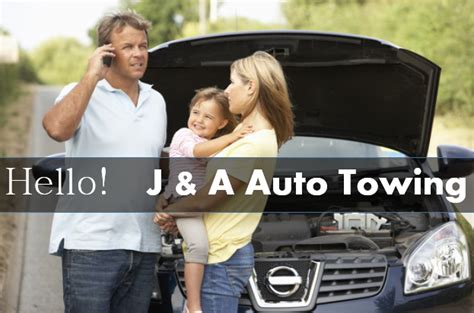 Menu & reservations make reservations. J and A Auto Towing Recovery Service provides the car ...