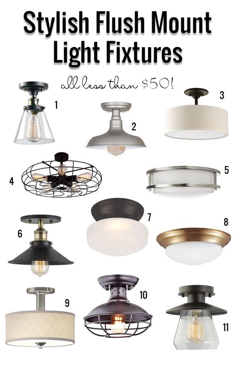 Common areas of use include a kitchen, over an island, over a bar, or above a dining area. Stylish Flush Mount Light Fixtures Under $50 ...