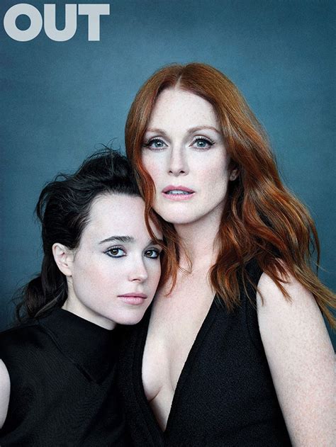 Elliot page (formerly ellen page; Julianne Moore + Ellen Page Pose for OUT Magazine, Talk ...