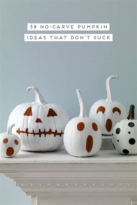 38 Modern No Carve Pumpkin Decorating Ideas For Halloween