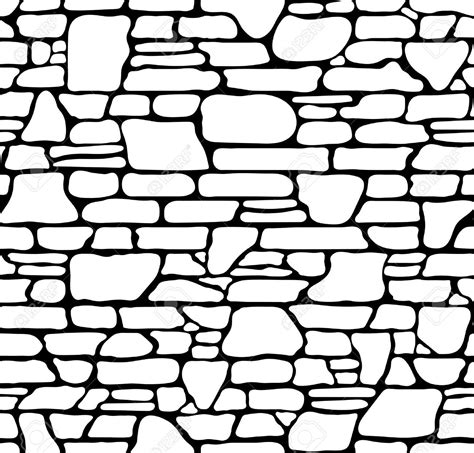 Seamless Grunge Stone Brick Wall Texture Vector Illustration Royalty