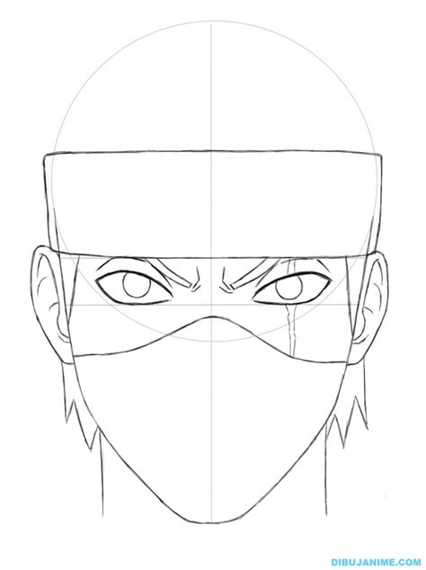 Como Dibujar A Kakashi Hatake Rostro Y Cuerpo Naruto Shippuden