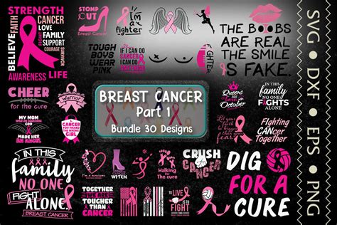Breast Cancer Bundle Part By Utenbaw Thehungryjpeg
