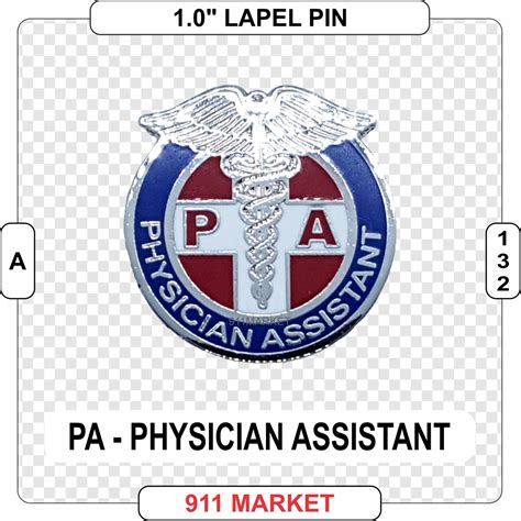 Pa Physician Assistant Lapel Pin Doctor Medical Clinic Etsy