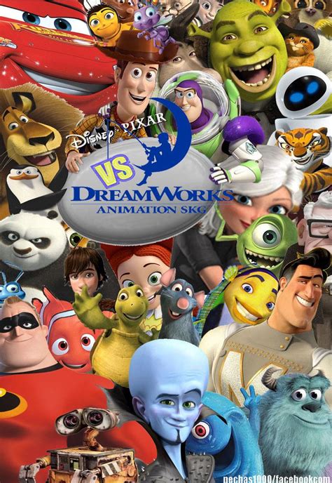 Dreamworks Vs Pixar By Pechas On Deviantart Dreamworks Animation