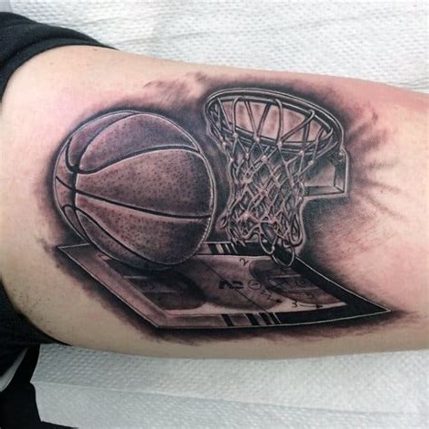 40 Basketball Tattoos For Men Masculine Design Ideas