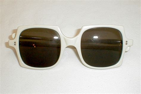 vintage oversized white sunglasses 1960s