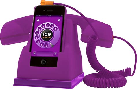 Ice Phone Ipfpe Purple Retro Handset Cell Phones